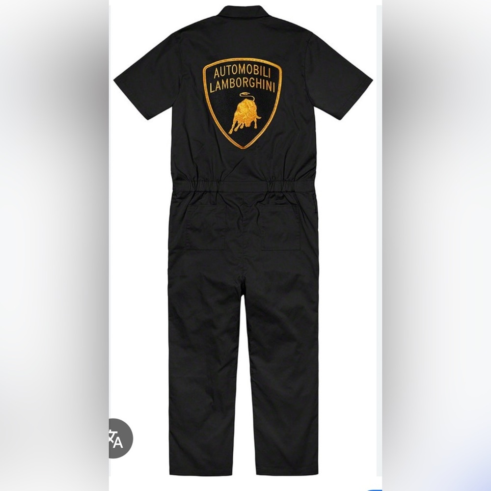 Supreme Lamborghini black Jumpsuit -  Large